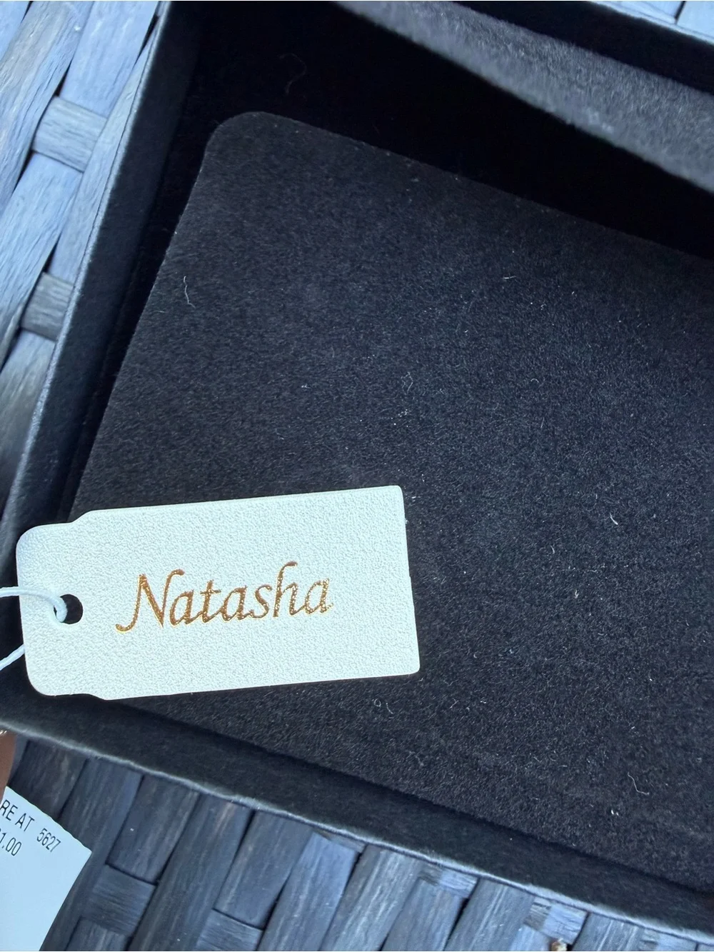 Natasha Cat Pendant Necklace with Iridescent Shell Teardrop and gold long chain